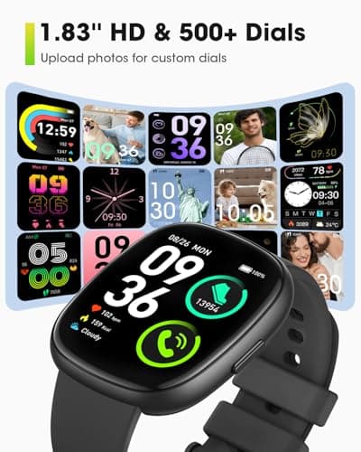 Smart Watches for Men Women Fitness: Fitness Tracker with Blutooth Call 24/7 Heart Rate SpO2 Sleep Monitor 5ATM Waterproof 120+ Sport Mode Activity Trackers Compatible iPhone Android Phones (3 Bands) 7