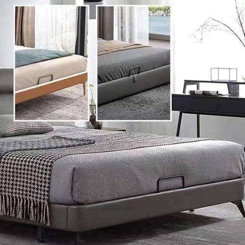 2 Pack Hospital Bed Sheets Hospital Bed Fitted Sheets for Home & Hospital Care Beds, Soft Hospital Bed Sheets with Elastic Grey Cotton Soft 36" x 80" x 9" (Blue) 5