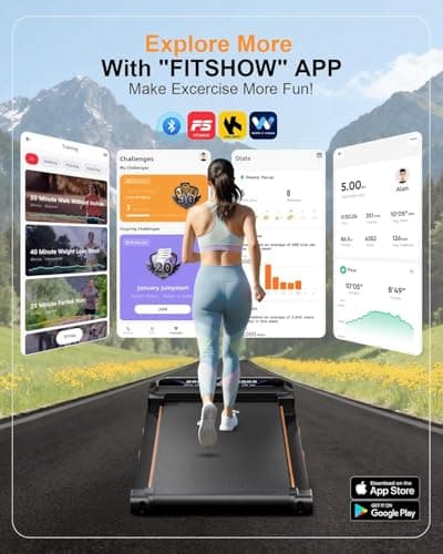 Walking Pad Treadmill with 15% Auto Incline 12-Level, Under Desk Treadmill for Home 450 lbs Capacity, Walking Pad with Incline, RGB UI Screen, Bluetooth Speaker & APP, 3.5HP Quiet Desk Treadmills 9