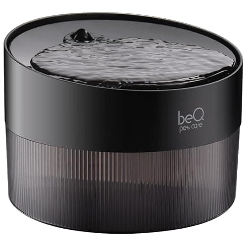 beQ Cat Water Fountain,2.5L/84oz Indoor Ultra-Quiet Pet Water Dispenser, BPA Free, Visible Water Level, Suitable for Cats, Small Dogs, and Other Pets, with Large Size Filter