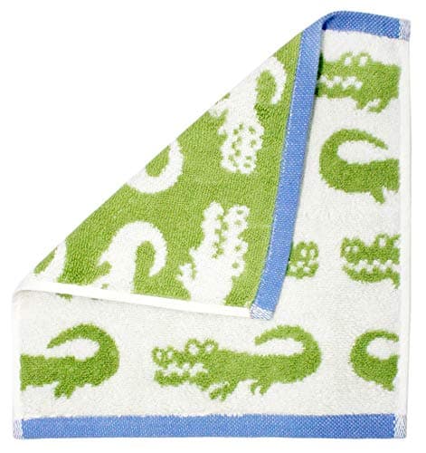 ORIGINAL KIDS Wash Cloth - Bath Time in A While Crocodile Set of 12 Washcloths - 100% Cotton Jacquard Super Soft Colorful Absorbent Quick Dry Easy Care Face Towel Face Cloth Gift - 12x12 - Green Blue 6