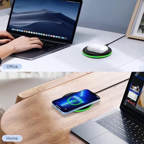 Pixel 10 Wireless Charger Pad Fast Charging Mat for Google Pixel 10/10 Pro/10 Pro XL/9A/8/7 15W Android Phone Wireless Charger Station cargador inalámbrico para Samsung Galaxy S25 S24 Ultra S23 FE S22 5
