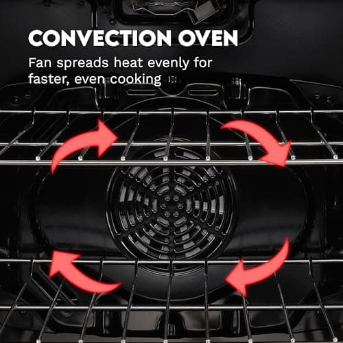 COSMO COS-305AGC 30 in. 5.0 cu. ft. Freestanding Single Oven Gas Range with 5 Burner Cooktop and Heavy Duty Cast Iron Grates in Stainless Steel 14