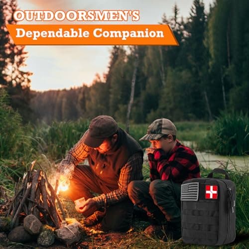 DLMD 278 PCS First Aid Kit for Car Home, Gifts for Dad Him Men Women Kids Christmas, Survival Kits/Emergency Medical Supplies for Travel Office Outdoor Hiking Camping Backpacking (Black) 6