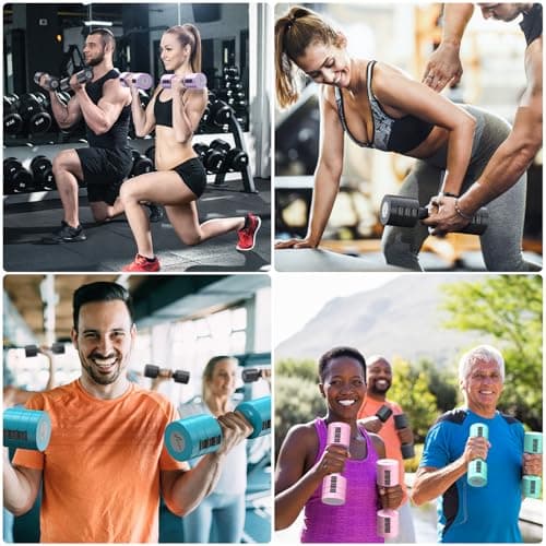 Adjustable Dumbbells Hand Weights Set: Sportneer 1 Pair 0.9-4.5KG (0.9-2.3KG) Fast Adjust Dumbbell Weight 6 In 1 Free Weights Barbells For Women Men Home Gym Workout Exercise Strength Training 6