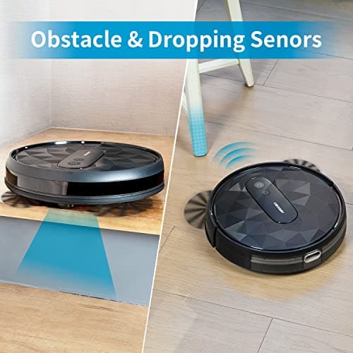 AIRROBO Robot Vacuum Cleaner with 2800Pa Suction Power, App Control, 120 Mins Runtime, Self-Charging Robotic Vacuum Cleaner for Low Carpet, Pet Hair, Hard Floors, P20 6
