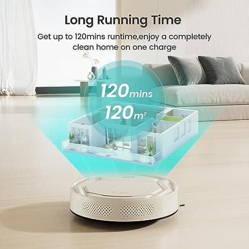 Lefant Robot Vacuum M210 Pro, 2200Pa Suction,120 Mins Runtime, Self-Charging Slim Robotic Vacuum Cleaner, APP/Voice/WiFi/Alexa Control, Ideal for Pet Hair,Low-Pile Carpet, Hard Floor 10