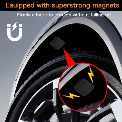 JNLIK GPS Tracker for Vehicles,Magnetic Waterproof Car Tracker, No Monthly fees, Mini Portable GPS Tracker for Cars, Trucks, Fleet, Motorcycle, Anti-Theft(Android Only) 2