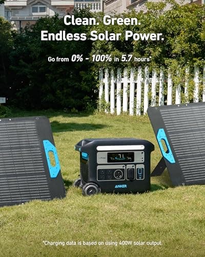 Anker SOLIX F2000 Portable Power Station, PowerHouse 767, 2400W Solar Generator, GaNPrime Battery Generators for Home Use, LiFePO4 Power Station for Outdoor Camping, and RVs (Solar Panel Optional) 6