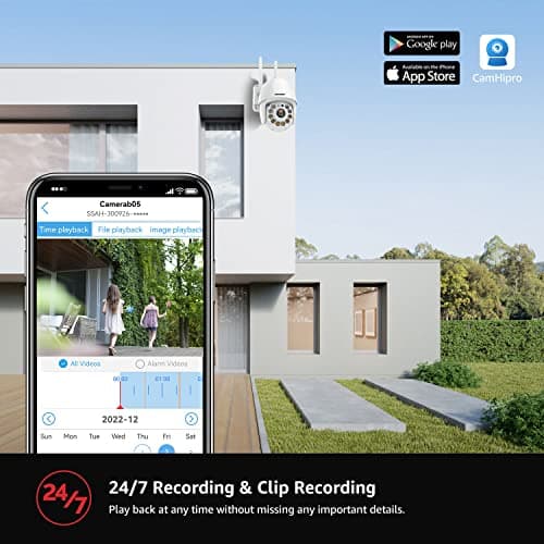 BOAVISION 2K Security Camera Outdoor, Wireless WiFi IP Camera Home Security System 360° View,Motion Detection, auto Tracking,Two Way Talk, pan Tile Full Color Night Vision 5G/2.4G WiFi 7