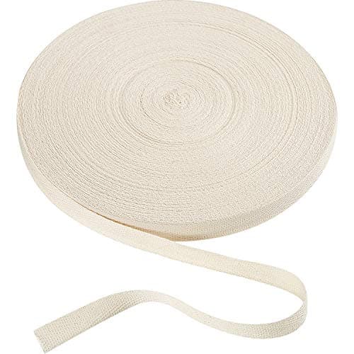 WILLBOND Cotton Twill Tape Ribbon 54.7 Yards Soft Natural Herringbone Webbing Roll Bias Binding Tape for DIY Crafts Sewing Knit(Beige,1/2 Inch Wide)