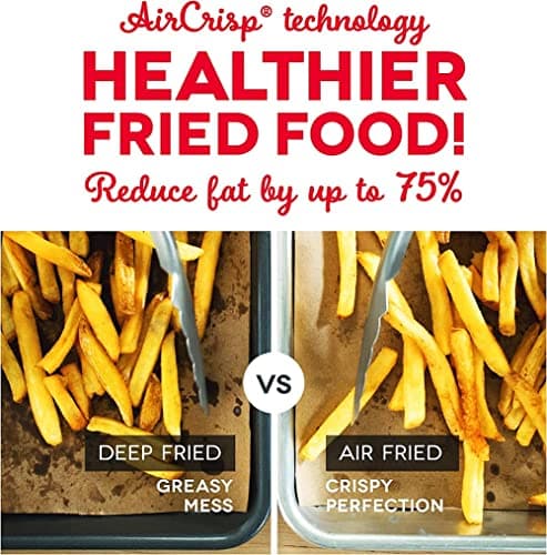 Dash Tasti-Crisp™ Air Fryer - AirCrisp® Technology - Compact Design with Adjustable Temperature Control - Nonstick Fry Basket & Auto Shut-Off Feature - 2.6 Quarts - Aqua 9