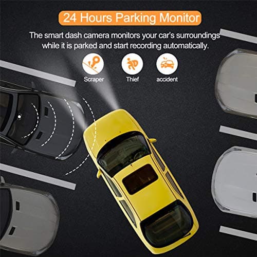 ORSKEY Dash Cam for Cars Front and Rear with SD Card 1080P Full HD in Car Camera Dual Lens Dashcam Wide Angle with Loop Recording and G-Sensor【2024】 6