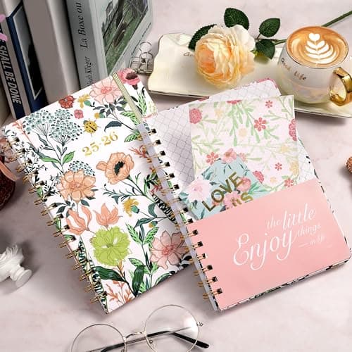 2025-2026 Academic Planner – Weekly ＆ Monthly Planner from Jul. 2025 – Jun. 2026, 6.4" x 8.5" with Tabs, Flexible Hardcover, Thick Paper, Strong Twin-Wire Binding, Back Pocket, Inspirational Quotes 9