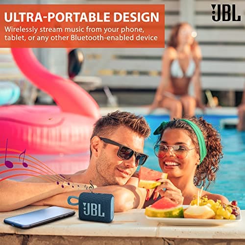 JBL Go 3 Portable Bluetooth Wireless Speaker, IP67 Waterproof and Dustproof Built-in Battery - Gray - Boomph's Comprehensive Ultimate Performance Cloth Solution for Your On-The-Go Sound Experience 5
