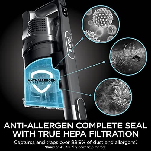 Shark IZ163H Pet Plus Cordless Stick Vacuum with Self-Cleaning Brushroll and HEPA Filter, Lightweight Deep Cleaning Vacuum for Carpet and Hard Floors, Folds for Easy Storage, 40-min Runtime, Raspberry 15