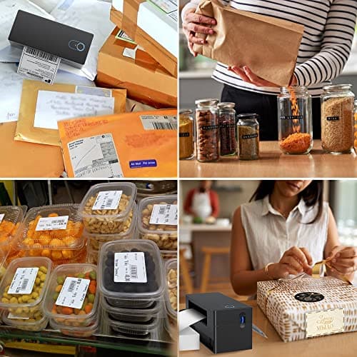 Nelko Bluetooth Thermal Shipping Label Printer, Wireless 4x6 Shipping Label Printer for Small Business, Support Android, iPhone and Windows, Widely Used for Amazon, Ebay, Shopify, Etsy, USPS 8