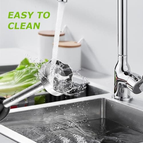 Bonsenkitchen Immersion Handheld Blender with Whisk, 20-Speed & Turbo Mode Hand Blender Stick 500W, 304 Stainless Steel Hand Blender for Soup, Smoothie, Puree, Baby Food 6