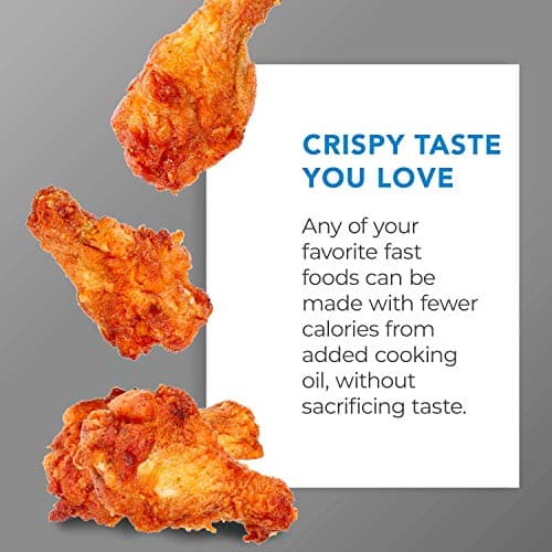 PowerXL Air Fryer Pro, Crisp, Cook, Rotisserie, Dehydrate; 7-in-1 Cooking Features; Deluxe Air Frying Accessories; 3 Recipe Books (6 Qt, Black) 6