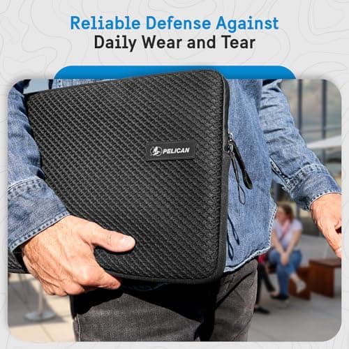 Pelican Traveler Laptop Case/Sleeve 16 Inch [Padded Exterior] [Compact Design] Weather Resistant and Heavy Duty Laptop Bag for All Laptops from 14 inches up to 16 inches - MacBook Pro/Air - Black 7