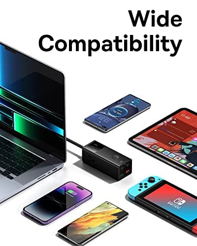 Baseus Power Strip Surge Protector 1200J - PD65W USB C Charger Extension Cord with 3 AC Outlets & 4 USB Port Fast Charging Charging Station for Office Dorm Room Home 8