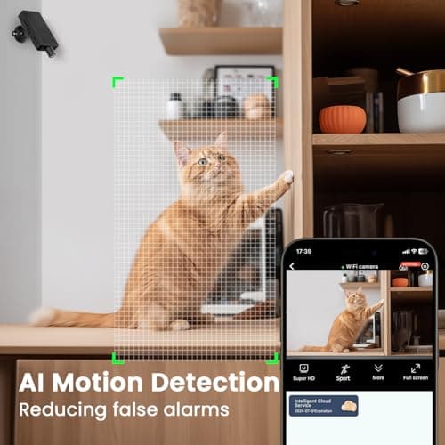 Mini Camera Wireless | HD Nanny Cam, 10hr Continuous Recording WiFi Small Camera, FREE Cloud & SD Storage, No WiFi Needed Mini Camera, Night Vision& Motion Detection for Pet/Baby/Nanny Surveillance 6