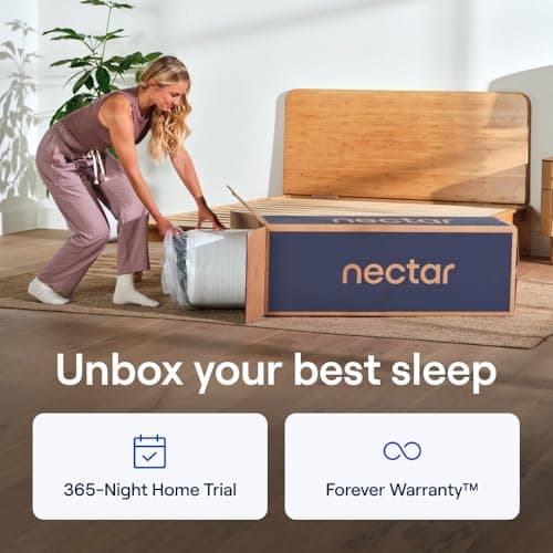 Nectar Classic 12” Twin Mattress - Medium Firm - Contouring Memory Foam - Cooling Top Layer - Back Pain Relief - Mattress in a Box - 365-Night Trial & Forever Warranty 5