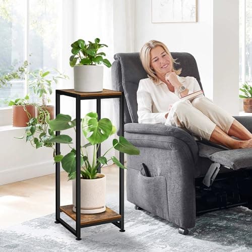 Lilybud--lily Plant Stand Indoor, 31.5'' Tall Wood Plant Stands Heavy Duty Pedestal Stand for Indoor Outdoor, Modern Corner Flower Stand for Patio, Living Room, Balcony 6