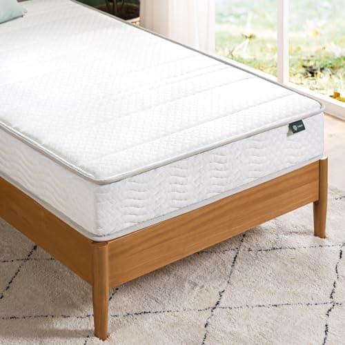 Zinus 6 Inch Foam and Spring Hybrid Mattress, 2 Pack [New Version], Twin, Fiberglass Free, Bunk Bed Compatible, Durable Support, Certified Safe Foams & Fabric, Mattress in A Box 12