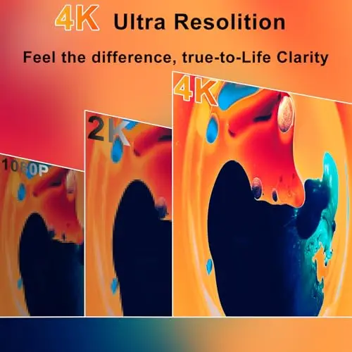 4K Portable Monitor, 15.6 Inch Screen Extender 3240×2160 UHD, 500 Nits 100% sRGB with 45° Adjustable Stand, HDMI & USB-C Computer Display for Travel Monitor Laptop & PC Mac Phone PS4 PS5 Switch 3