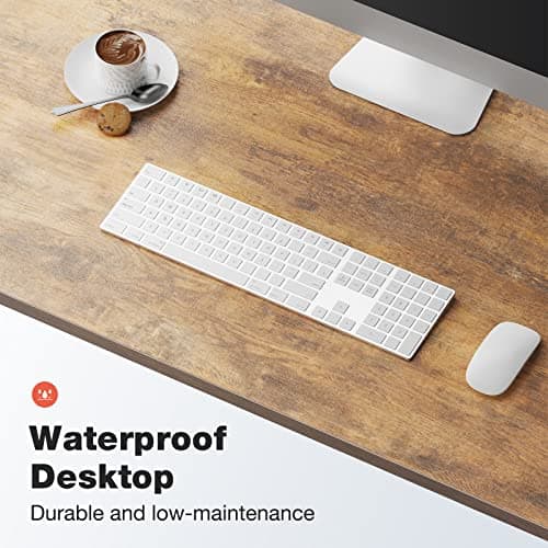 OLIXIS Computer Small Desk 40 Inch Home Office Writing Study Work Storage Bag Headphone Hooks Simple Modern Wood Kids Student Table 5