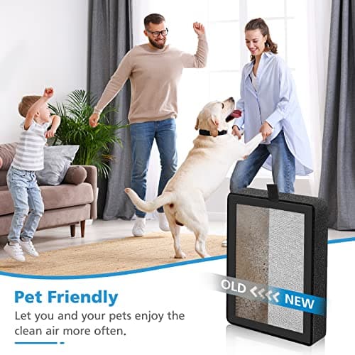 4 Pack LV-H128 Replacement Filter Compatible with LEVOIT LV-H128 / PUURVSAS (HM669A) / ROVACS (RV60) Air Purifiers, 3-IN-1 Filter for LV-H128-RF Replacement Filter 6