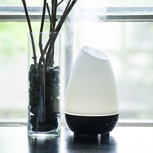 HealthSmart 500ML Essential Oil Diffuser for Large Rooms, Cool Mist Humidifier and Aromatherapy Diffuser, Adjustable Timer, Mist Mode and 7 LED Light Colors, White (Pack of 1) 7