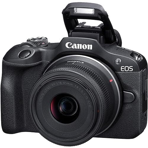 Canon EOS R100 Mirrorless Camera with RF-S18-45mm F4.5-6.3 IS STM Lens Kit, 24.1 Megapixel CMOS (APS-C) Sensor, 4K Video, RF Mount | Black Bundled with 64GB Memory Card & Camera Shoulder Bag (3 Items) 6