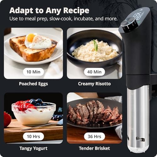 Greater Goods Kitchen Sous Vide Machine - Precision Cooker, Immersion Circulator, Brushless Motor, 1100 Watts (Onyx Black) 5