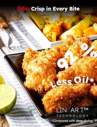 Nuwave Plug-In Grill Air Fryer Oven Combo w/Sheath Heaters, Authentic Char Flavor, 2024 New Convection System, 2X More Even, 100 Presets, Smarter Probe, 50-550°F, Stainless Steel 6