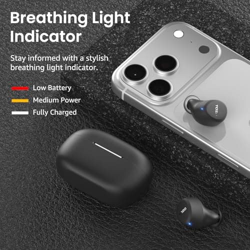 TOZO A1 Wireless Earbuds Bluetooth 5.3 Light Weight in Ear IPX5 Waterproof Headphones 2 Mic for AI Calls, Immersive Premium Sound Bass Headset with Charging Case, 32 Presets EQ Customization via App 6
