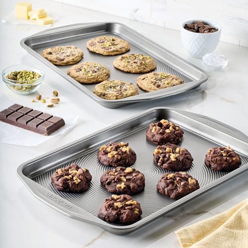 Circulon Nonstick Bakeware 2-Piece Baking Sheet, Bakeware Set, Gray 7