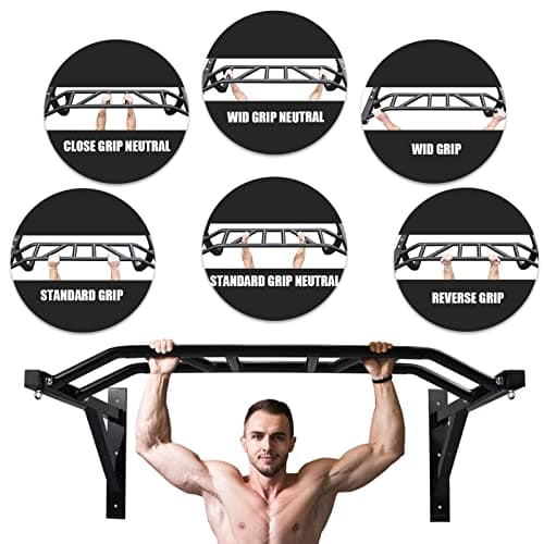 BDL Wall Mounted Pull-Up Bar, Multi Grip Pull Up Bar Station for Home Gym Strength Training Equipment, Multiple Grips for Targeting Specific Muscles, Great Upper Body Workout 2