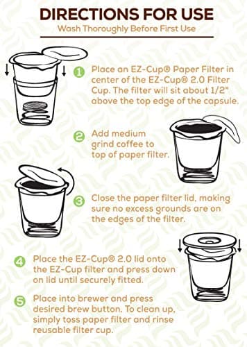 Perfect Pod EZ-Cup Disposable Paper Filters with Patented Lid Design for Reusable Coffee Pods - 4 Pack (200 Filters) 8