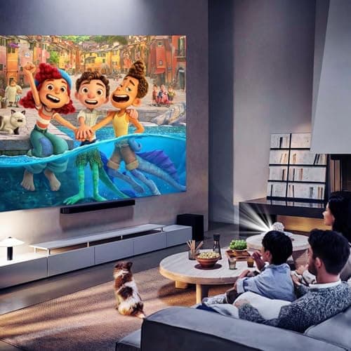 Mini Projector with WiFi and USB-C Power, Portable Home Theater Movie Projector, 1080P Supported Native 480P, Small Outdoor Projector for Kids and Camping, Compatible with HDMI/USB/AV Devices 40-130" 6