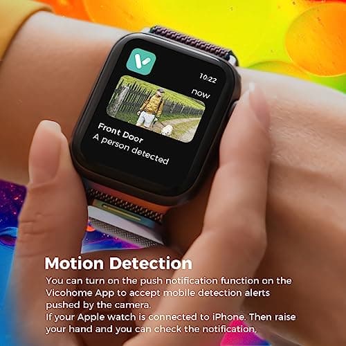 Sovmiku CA3 AI Auto Tracking Mini 2K Security Camera Wireless Outdoor, Two-Way Audio, Easy to Setup, 9.8Ft Power Cable,360° View, Color Night Vision, Audible Flashlight Alarm, 180 Days Exchange Policy 6