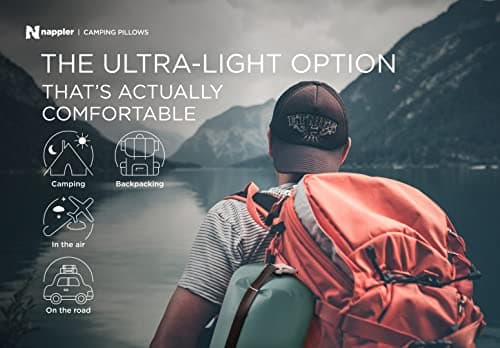 Nappler Small Shredded Memory Foam Pillow for Travel and Camping - Compressible Medium Firm Bed Pillow, Contoured Support, Breathable Cover, Machine Washable, Ideal Backpacking, Airplane and Car 5