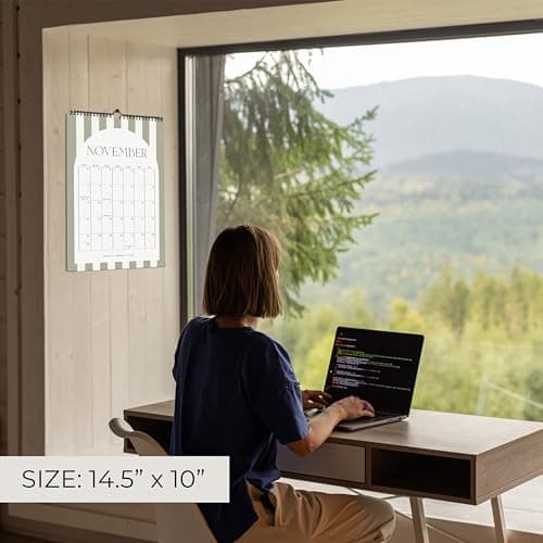 Aesthetic 2025-2026 Wall Calendar - Runs from May 2025 Until December 2026 - The Perfect Modern Calendar Planner for Easy Organizing 5
