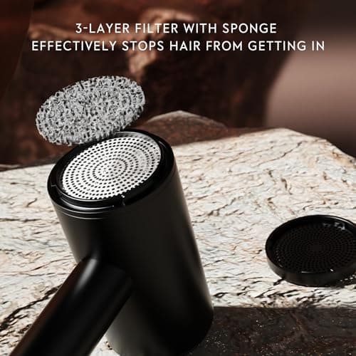 FUNTIN Hair Dryer, Blow Dryer with Diffuser Brush Comb for Women 4C Thick Curly Hair 1800w-Professional Black 5