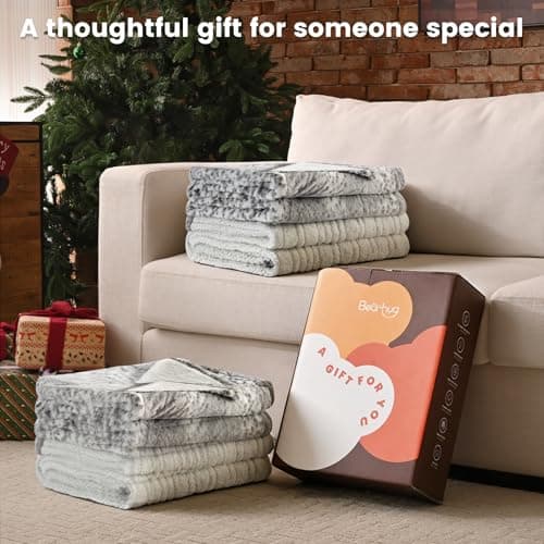 Bearhug Electric Heated Throw Blanket 50" x 60", Reversible Faux Fur & Sherpa, 6 Heating Levels & 4H Auto Off, Over-Heat Protect, ETL Certification, Machine Washable 8