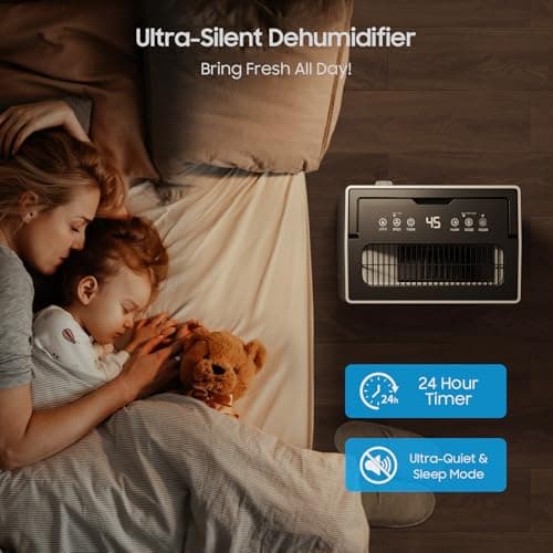 4500 Sq.ft Energy Star Dehumidifier for Home Basement, Glowells 52 Pints Large Room Dehumidifier with Drain Hose & Water Tank 0.58 Gal, Dehumidifiers with Smart Humidity Control, Auto Defrost 6