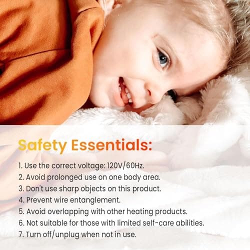 WOOMER Heated Blanket King Size, Dual Control, Electric Blanket 90"x 100", Double-Sided Faux Fur&Sherpa, Overheat Protection, 10 Heating Levels & 12H Auto Off, CPF, Home Office 6