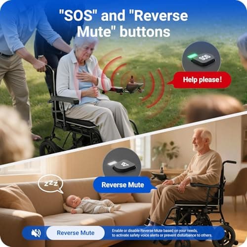 VERPAL 34lbs Lightweight Electric Wheelchair for Adults, 500W Foldable Electric Wheelchairs with 220 lbs Capacity, 12Ah 12.5 Miles All Terrain Power Wheelchair for Home, Hospital, Nursing Home, Park 7