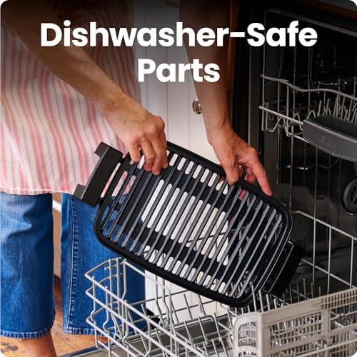 Chefman Smokeless Indoor Electric Grill, Extra Large Grilling Surface, Nonstick Table Top Grill for Indoor Grilling and BBQ with Adjustable Temperature Control, Drip Tray, Dishwasher-Safe Parts 6